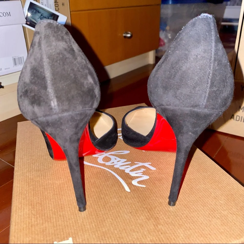 Christian Louboutin Iriza 100 • Black Veau Velours